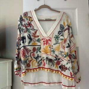 Zara Embroidered Blouse
